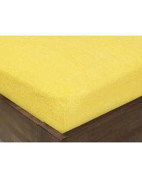 Napínacie prestieradlo FROTÉ, 140 x 70 cm, žlté