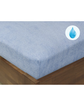 Napínacie nepriepustné prestieradlo FROTÉ, 120 x 60 cm, modré