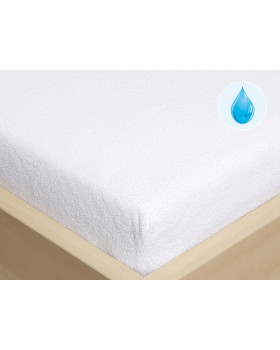 Napínacie nepriepustné prestieradlo FROTÉ, 140 x 70 cm, biele
