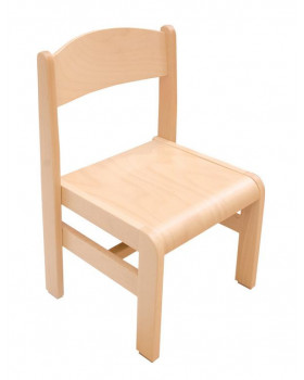 Drevená stolička Extra BUK prírodná - 21 cm