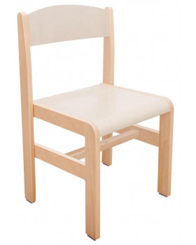 Drevená stolička Extra BUK, 21 cm, cappuccino