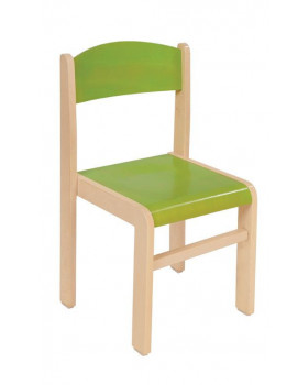 Drevená stolička JAVOR zelená 21 cm