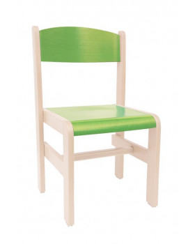 Drevená stolička JAVOR EXTRA zelená 38 cm