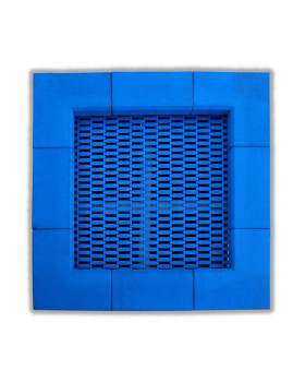 Zapustená trampolína, štvorec, 142 cm