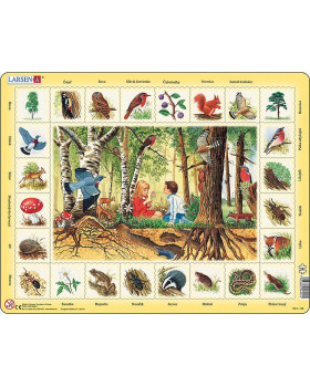 Objavné puzzle v lese - SK verzia