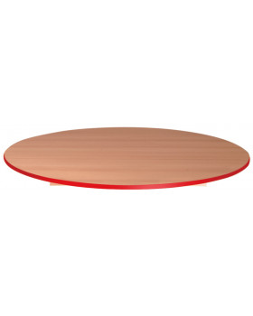Stolová doska 18 mm, BUK, kruh 90 cm, červená