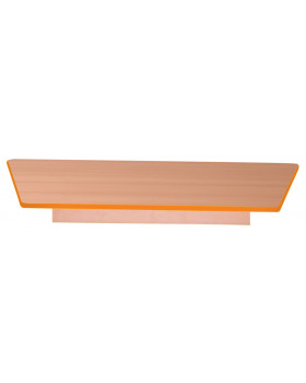 Stolová doska 18 mm, BUK, lichobežník, oranžová