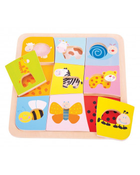 Puzzle - Aké vzory sa nachádzajú na zvieratkách ?