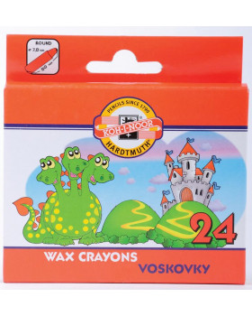 Voskovky okrúhle, 24 farieb