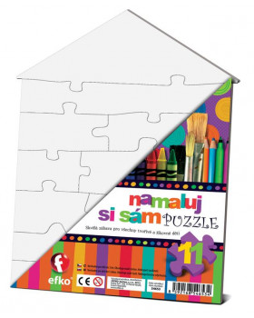 Namaľuj si vlastné puzzle Domček