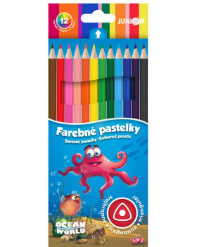 Farbičky trojhranné - 12ks