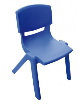 Stolička plast. 38 cm modrá