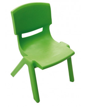 Stolička plast. 38 cm zelená