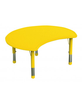 Plastová stolová doska - Kruh výsek žltý