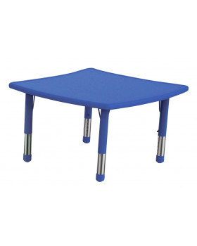 Plastová stolová doska - nepravý štvorec, modrý