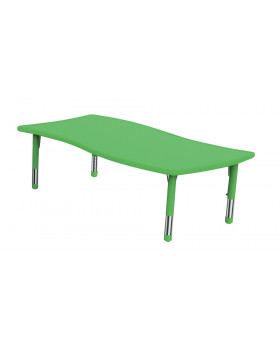 Plastová stolová doska - nepravý obdĺžnik. zelený
