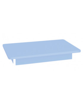 Farebná stolová doska 18 mm, štvorec 80x80 cm, modrá