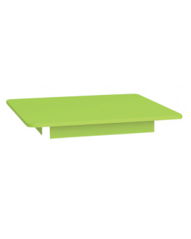 Farebná stolová doska 18 mm, štvorec 80x80 cm, zelená