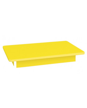 Farebná stolová doska 18 mm, štvorec 80x80 cm, žltá