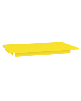 Farebná stolová doska 18 mm, obdlžnik 125x80 cm, žltá
