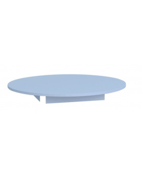 Farebná stolová doska 18 mm, kruh 90 cm, modrá