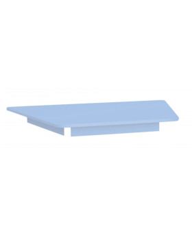 Farebná stolová doska 18 mm, lichobežník,  modrá