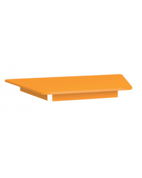 Farebná stolová doska 18 mm, lichobežník, oranžová