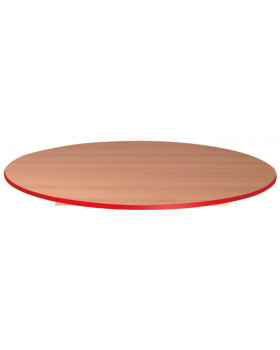 Stolová doska 18 mm, BUK, kruh 125 cm, červená