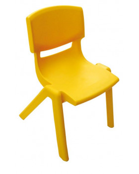 Stolička plast. 38 cm žltá