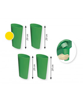 Nožičky 4 ks ku plast.post.žlté