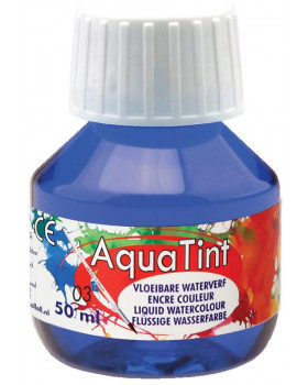 Vodová farba AquaTint / Tuš - tmavomodrá-50ml