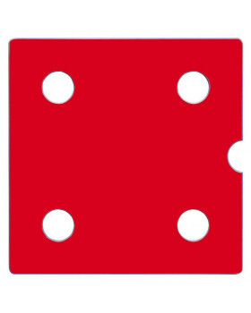 Dvierka Numeric 4 - červené