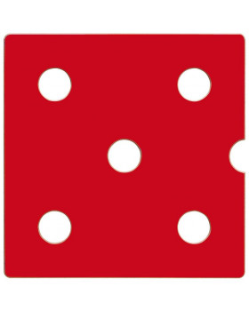 Dvierka Numeric 5 - červené