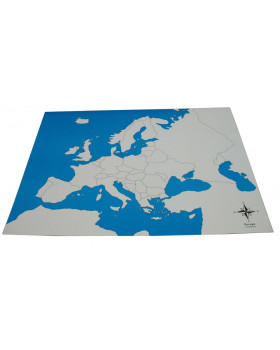 Kontrolná mapa - Európa - bez popisu