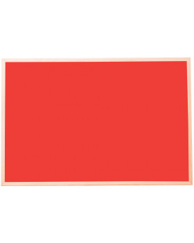 Korková tabuľa far.1 - červená 60x90 cm