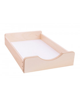 Drevený úložný box Numeric - Malý-krémový