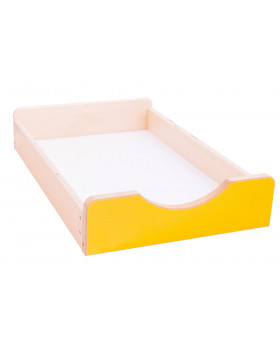 Drevený úložný box Numeric - Malý-žltý