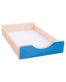 Drevený úložný box Numeric - Malý-modrý