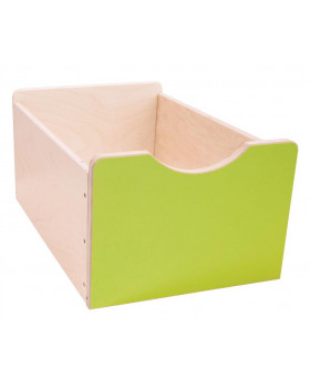 Drevený úložný box Numeric - Veľký-zelený