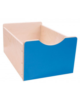 Drevený úložný box Numeric - Veľký-modrý