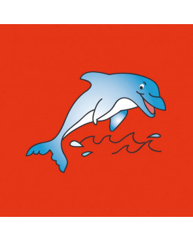 Vankúšik s potlačou - delfín