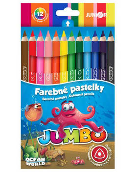 Pastelky Jumbo trojhranné, 12 ks