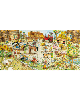 Pečiatkové puzzle - Farma