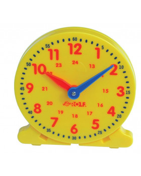 Školské hodiny - žlté - Ø 14 cm