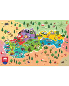 Náučné puzzle - Mapa Slovenska