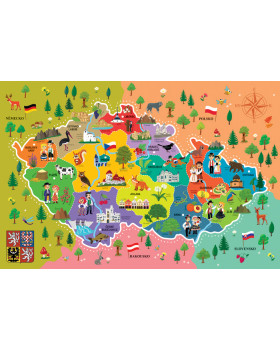 Náučné puzzle - Mapa Česka