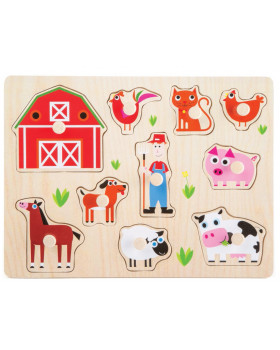 Vkladacie puzzle - Zvieratá z farmy