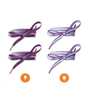 Reflexné šnúrky - fialová