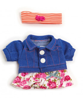 Oblečenie pre bábiky, 21 cm, Šaty s čelenkou