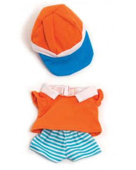 Oblečenie pre bábiky, 21 cm, oranž.súprava pre chl